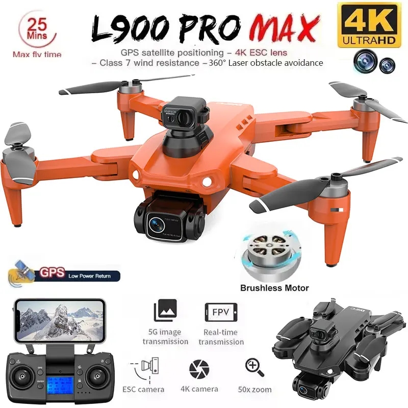 L900 Pro MAX GPS Дрон 4K Профе – обзор и цена Drone Kit Professional